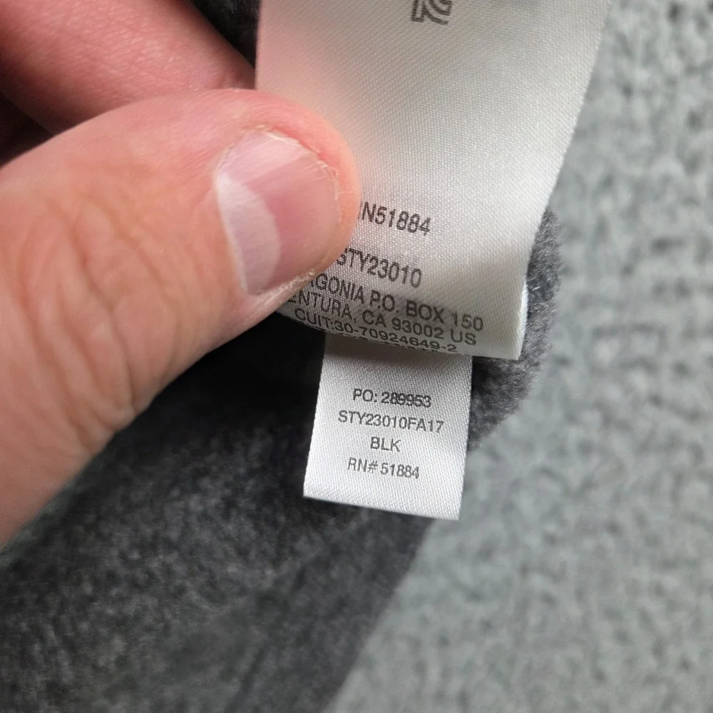 Patagonia Synchilla Vest Mens Small Gray Full Zip Outdoor Hiking Gorpcore Logo - Picture 6 of 9